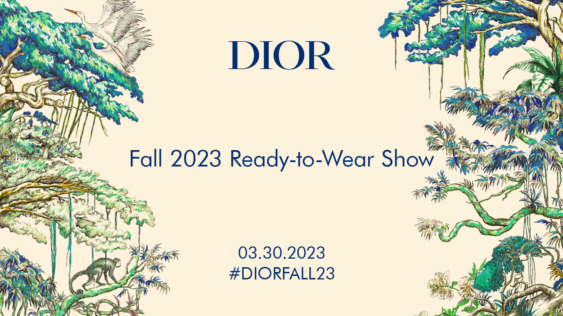 Dior the fall winter 202324 fashion show in live streaming